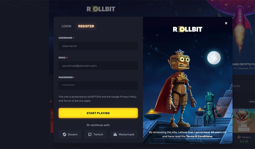 Landscape screenshot image #1 for Rollbit